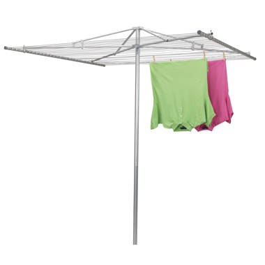 Rebrilliant Rotary Umbrella Clothesline Reviews Wayfair